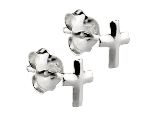 Boucles d’oreilles croix Argent 925