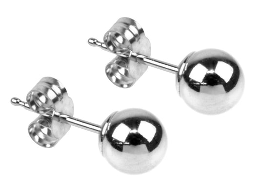 Boucles d'oreilles Boules 4 mm, Argent 925